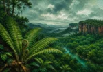 Tropical North Tropical Australia Wall Art featuring giant fern opening beneath filtered jungle light for refined interiors