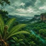 Tropical North Tropical Australia Wall Art featuring giant fern opening beneath filtered jungle light for refined interiors
