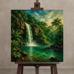 Premium Wall Art Kare Html Edition – CP-AU-TN-S-001 displayed on a studio easel