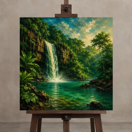 Premium Wall Art Kare Html Edition – CP-AU-TN-S-001 displayed on a studio easel