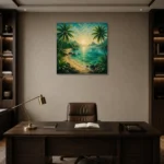 Premium Wall Art Kare Html Edition – CP-AU-TN-S-002 displayed in a contemporary gallery-inspired room