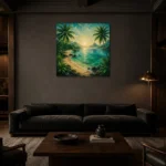 Premium Wall Art Kare Html Edition – CP-AU-TN-S-002 shown in a warm modern interior
