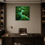 Premium Wall Art Kare Html Edition – CP-AU-TN-S-003 displayed in a contemporary gallery-inspired room