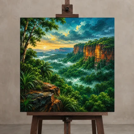 Premium Wall Art Kare Html Edition – CP-AU-TN-S-004 displayed on a studio easel
