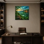Premium Wall Art Kare Html Edition – CP-AU-TN-S-004 displayed in a contemporary gallery-inspired room