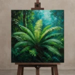 Premium Wall Art Kare Html Edition – CP-AU-TN-S-005 displayed on a studio easel