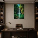 Premium Wall Art Dikey Html Edition – CP-AU-TN-V-001 displayed in a contemporary gallery-inspired room