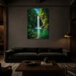Premium Wall Art Dikey Html Edition – CP-AU-TN-V-001 shown in a warm modern interior