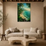 Premium Wall Art Dikey Html Edition – CP-AU-TN-V-002 presented in a sophisticated home setting