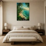 Premium Wall Art Dikey Html Edition – CP-AU-TN-V-002 showcased in an elegant minimalist interior