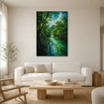 Premium Wall Art Dikey Html Edition – CP-AU-TN-V-003 styled in a refined neutral interior