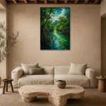 Premium Wall Art Dikey Html Edition – CP-AU-TN-V-003 presented in a sophisticated home setting