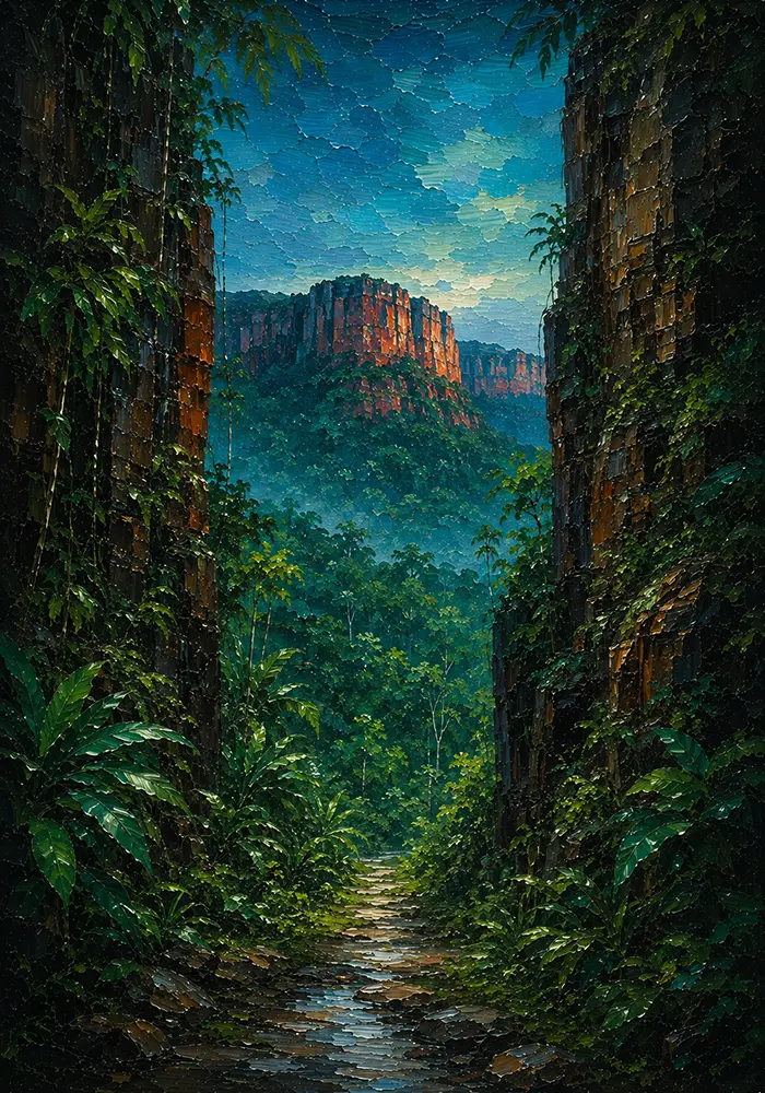 Tropical Passage Tropical Australia Wall Art Tropical North Art Print