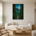 Premium Wall Art Dikey Html Edition – CP-AU-TN-V-004 styled in a refined neutral interior