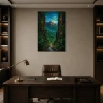 Premium Wall Art Dikey Html Edition – CP-AU-TN-V-004 displayed in a contemporary gallery-inspired room