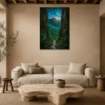 Premium Wall Art Dikey Html Edition – CP-AU-TN-V-004 presented in a sophisticated home setting