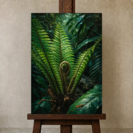 Premium Wall Art Dikey Html Edition – CP-AU-TN-V-005 displayed on a studio easel