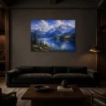 Premium Wall Art Yatay Html Edition – CP-DE-BA-H-001 shown in a warm modern interior