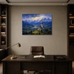 Premium Wall Art Yatay Html Edition – CP-DE-BA-H-003 displayed in a contemporary gallery-inspired room