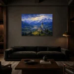Premium Wall Art Yatay Html Edition – CP-DE-BA-H-003 shown in a warm modern interior