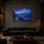 Premium Wall Art Yatay Html Edition – CP-DE-BA-H-004 shown in a warm modern interior