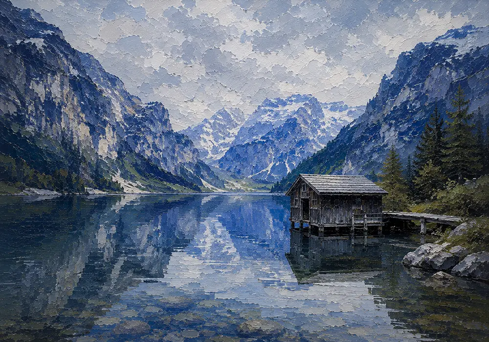 Bavarian Expanse Bavarian Alps Wall Art Bavarian Alpine Art Print