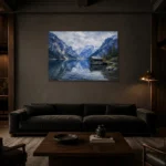 Premium Wall Art Yatay Html Edition – CP-DE-BA-H-005 shown in a warm modern interior
