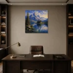 Premium Wall Art Kare Html Edition – CP-DE-BA-S-001 displayed in a contemporary gallery-inspired room