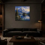 Premium Wall Art Kare Html Edition – CP-DE-BA-S-001 shown in a warm modern interior