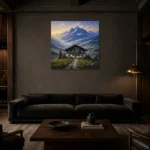 Premium Wall Art Kare Html Edition – CP-DE-BA-S-002 shown in a warm modern interior