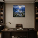 Premium Wall Art Kare Html Edition – CP-DE-BA-S-003 displayed in a contemporary gallery-inspired room