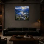 Premium Wall Art Kare Html Edition – CP-DE-BA-S-003 shown in a warm modern interior