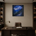 Premium Wall Art Kare Html Edition – CP-DE-BA-S-004 displayed in a contemporary gallery-inspired room