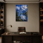 Premium Wall Art Dikey Html Edition – CP-DE-BA-V-001 displayed in a contemporary gallery-inspired room