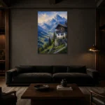 Premium Wall Art Dikey Html Edition – CP-DE-BA-V-002 shown in a warm modern interior