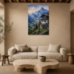 Premium Wall Art Dikey Html Edition – CP-DE-BA-V-002 presented in a sophisticated home setting