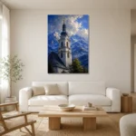 Premium Wall Art Dikey Html Edition – CP-DE-BA-V-003 styled in a refined neutral interior