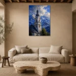 Premium Wall Art Dikey Html Edition – CP-DE-BA-V-003 presented in a sophisticated home setting