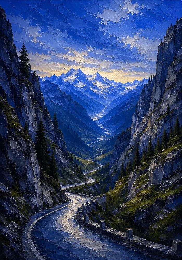 Bavarian Passage Bavarian Alps Wall Art Bavarian Alpine Art Print