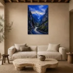 Premium Wall Art Dikey Html Edition – CP-DE-BA-V-004 presented in a sophisticated home setting