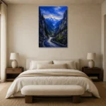 Premium Wall Art Dikey Html Edition – CP-DE-BA-V-004 showcased in an elegant minimalist interior