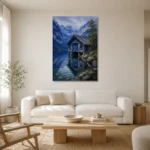 Premium Wall Art Dikey Html Edition – CP-DE-BA-V-005 styled in a refined neutral interior