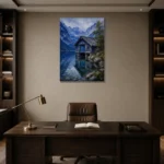 Premium Wall Art Dikey Html Edition – CP-DE-BA-V-005 displayed in a contemporary gallery-inspired room