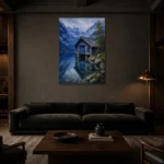 Premium Wall Art Dikey Html Edition – CP-DE-BA-V-005 shown in a warm modern interior