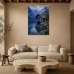 Premium Wall Art Dikey Html Edition – CP-DE-BA-V-005 presented in a sophisticated home setting
