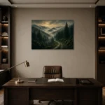 Premium Wall Art Yatay Html Edition – CP-DE-BF-H-002 displayed in a contemporary gallery-inspired room
