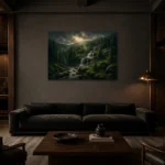 Premium Wall Art Yatay Html Edition – CP-DE-BF-H-003 shown in a warm modern interior