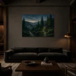 Premium Wall Art Yatay Html Edition – CP-DE-BF-H-004 shown in a warm modern interior