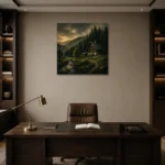 Premium Wall Art Kare Html Edition – CP-DE-BF-S-001 displayed in a contemporary gallery-inspired room
