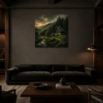 Premium Wall Art Kare Html Edition – CP-DE-BF-S-001 shown in a warm modern interior